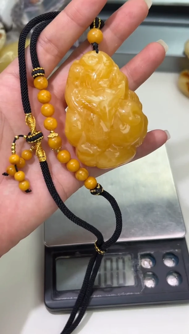 裸石琥珀未镶嵌琥珀蜜蜡吊坠