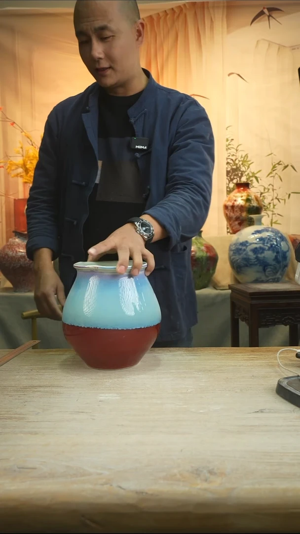 高22口14高温陶瓷花瓶