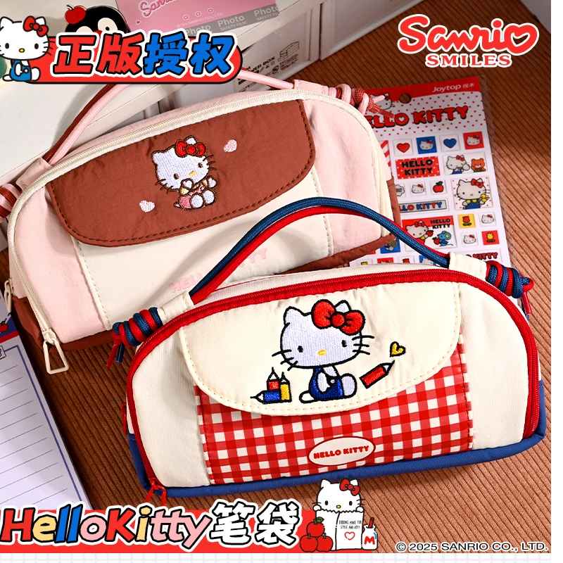 DD0012(一单4个)正版三丽鸥联名HelloKitty手大容量翻盖笔袋