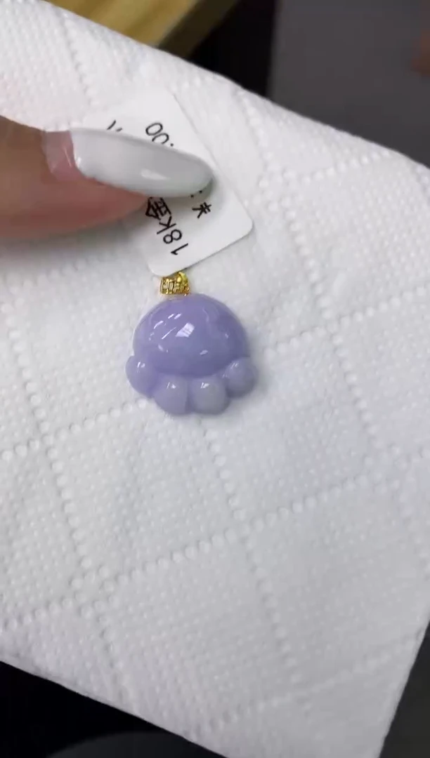 颈饰18K金镶嵌翡翠11111111111