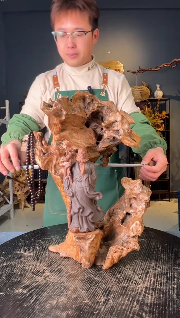 【闪购商品】木卢师傅根艺作品(不包含人物摆件）