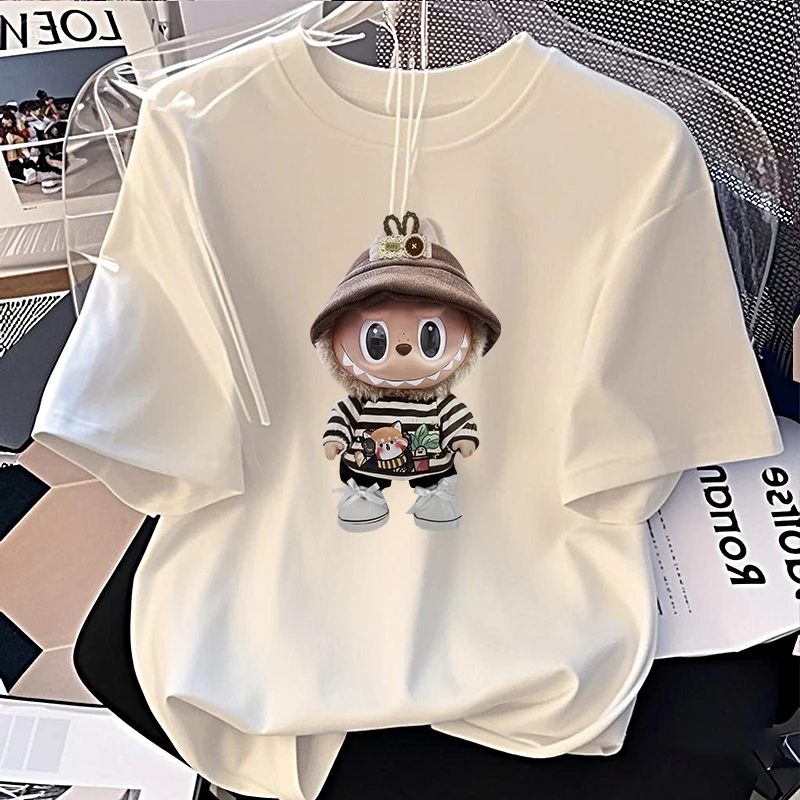 【6-3最新】2025纯棉男女同款纯棉T恤短袖t恤男女夏季ins潮宽松印花