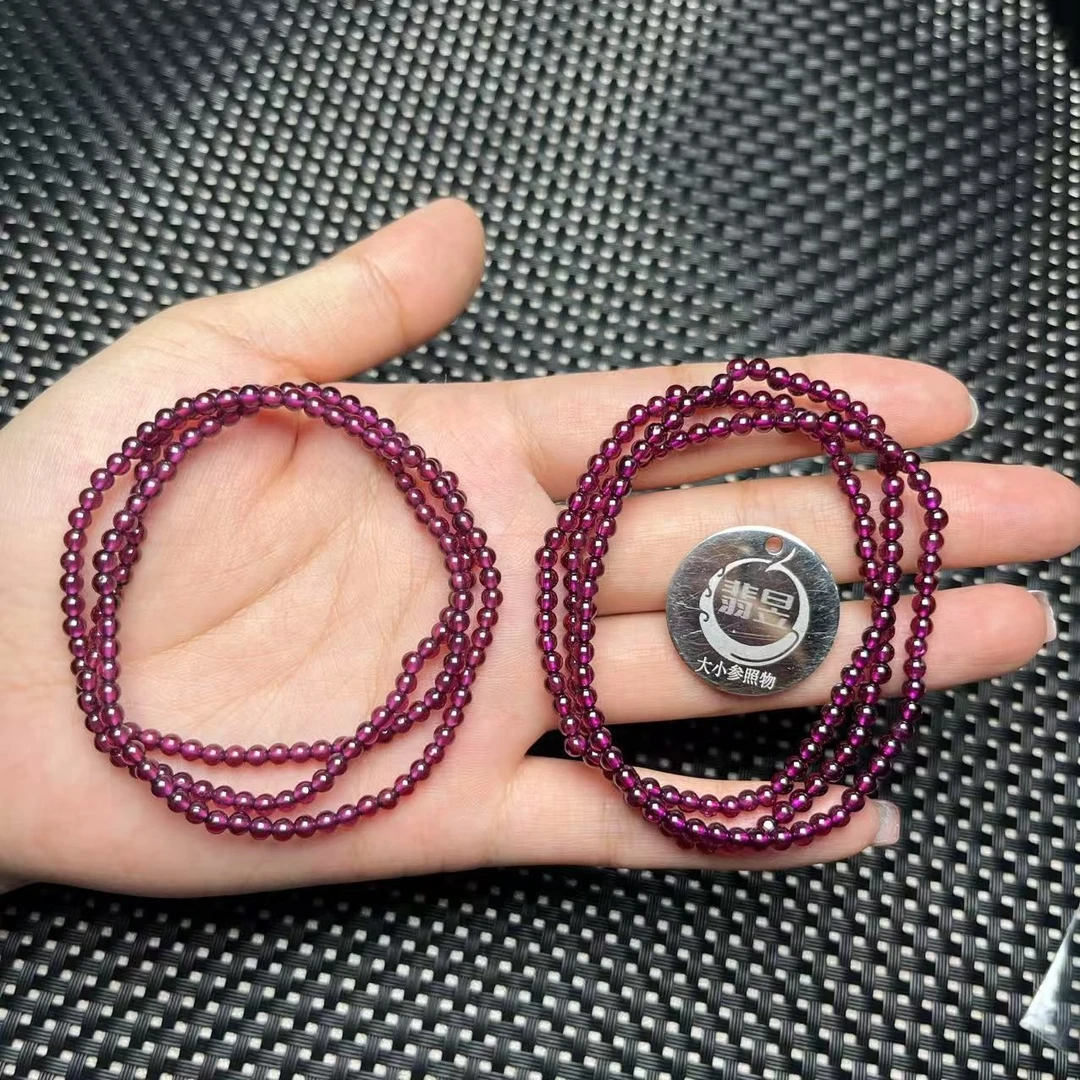 翡昱-SH56-15955-石榴石珠链颈饰/约卡3/约160颗-多样性发其一C