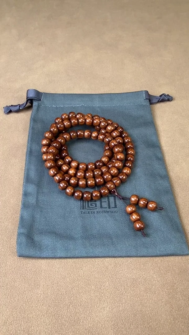 黄花梨/降香黄檀手串/手链黄花梨 7x8x108