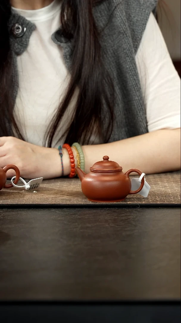 茶壶紫砂朱泥芭乐水平110cc