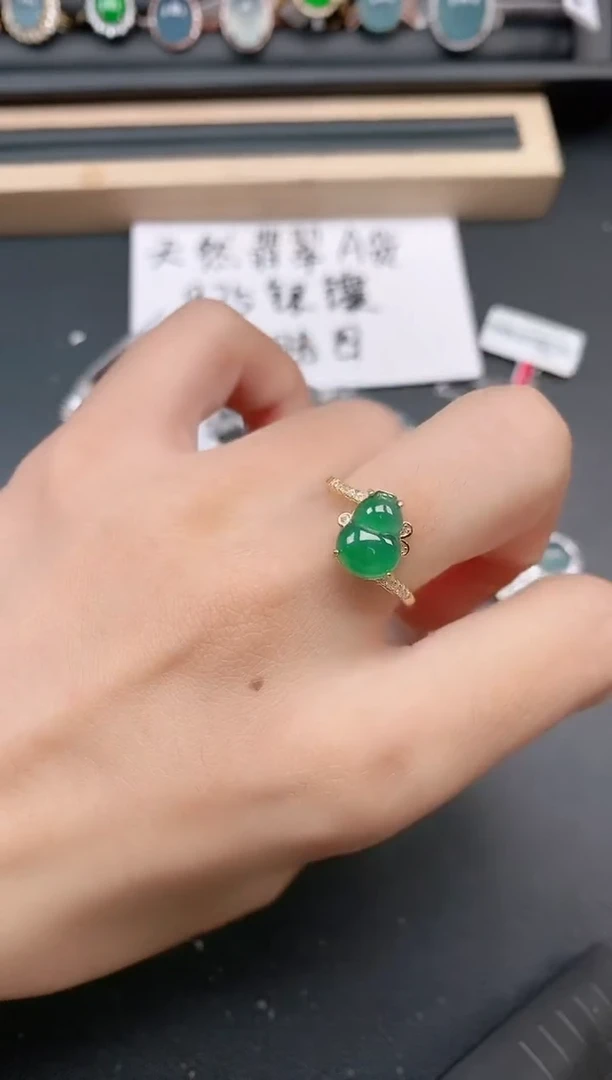 银S925镶嵌戒指翡翠111111