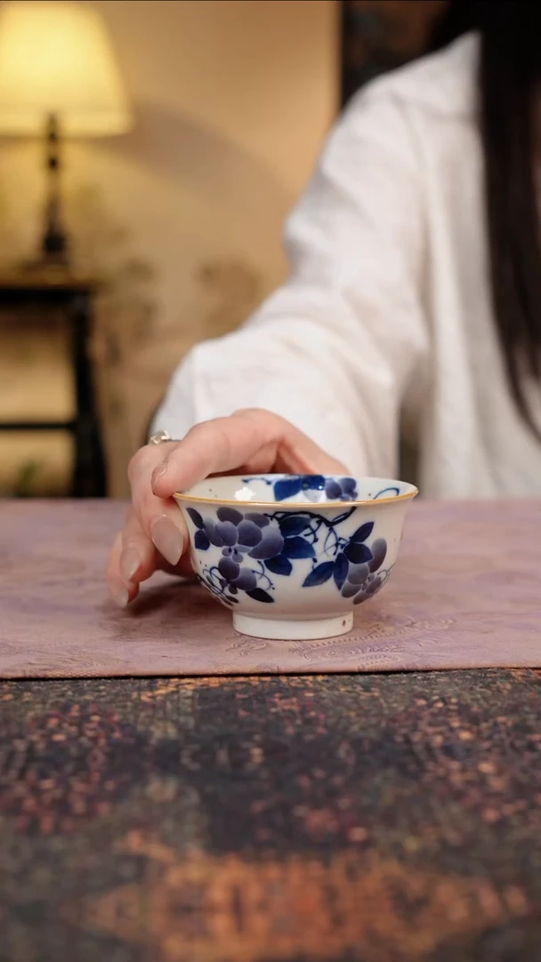 杯景德镇陶瓷杯碗柴烧多人