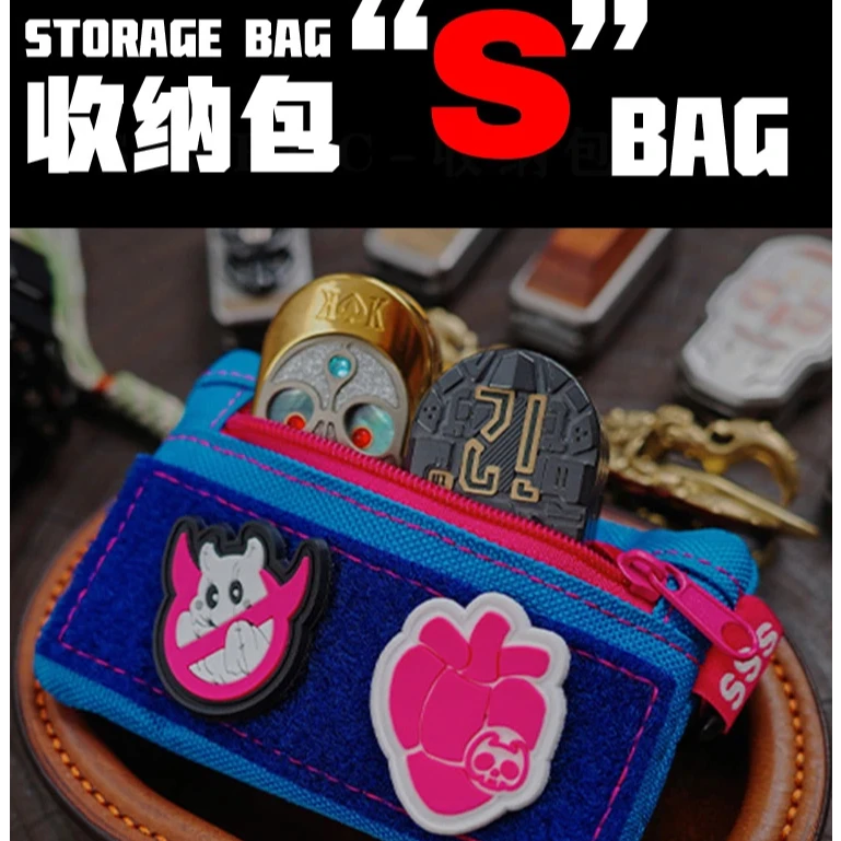 【梵人物】SSSEDC原创玩具收纳包推牌指尖陀螺便携收藏包送魔术贴