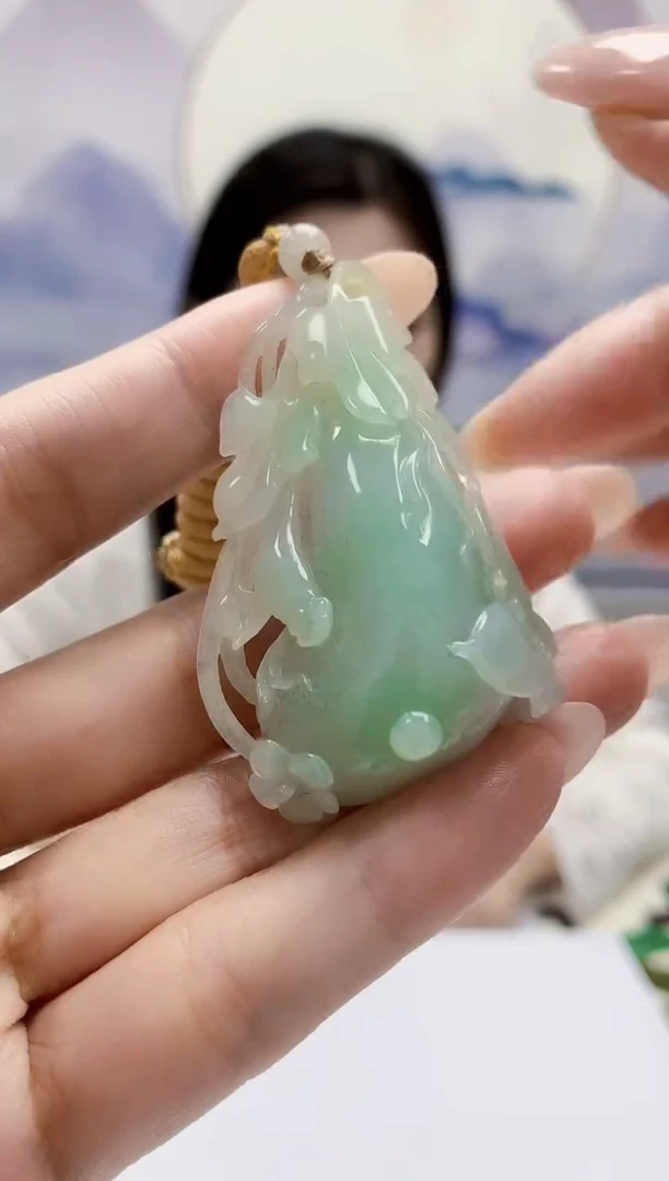 定制翡翠未镶嵌0405MM-毛货挂件45