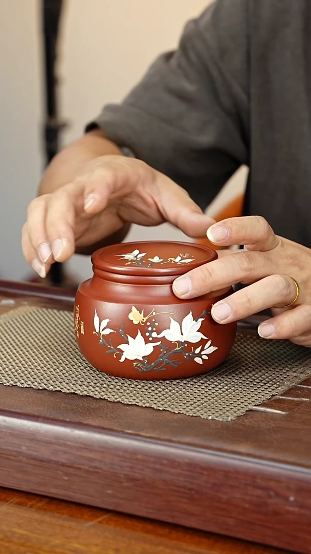 宜兴原矿紫砂茶叶罐