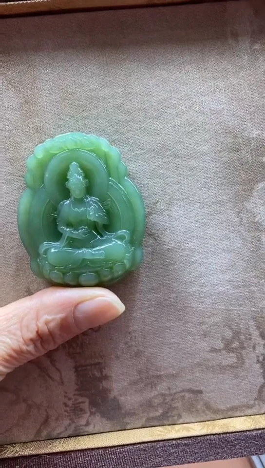 【闪购商品】和田玉（碧玉）颈饰未镶嵌精品和田玉碧玉观音