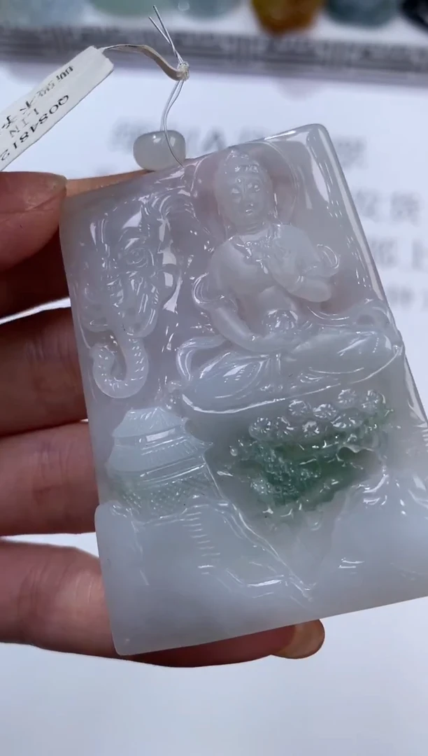 未镶嵌挂件翡翠370348  多人