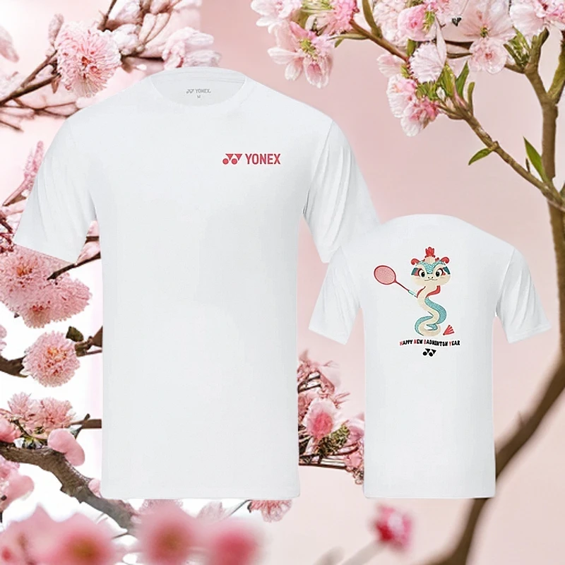 yonex尤尼克斯2025新款短袖T恤蛇年限定羽毛球服春夏速干透气正品