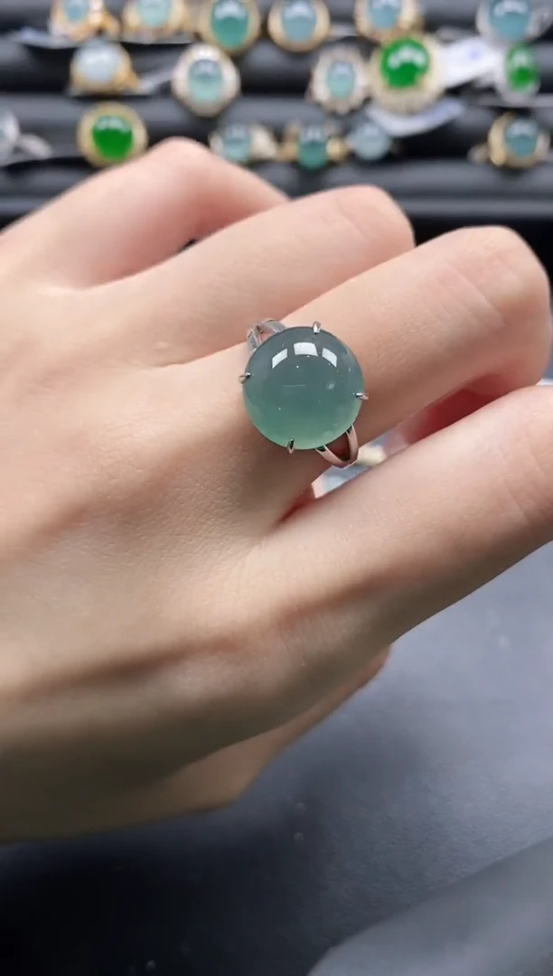 【闪购商品】翡翠戒指银S925镶嵌11111