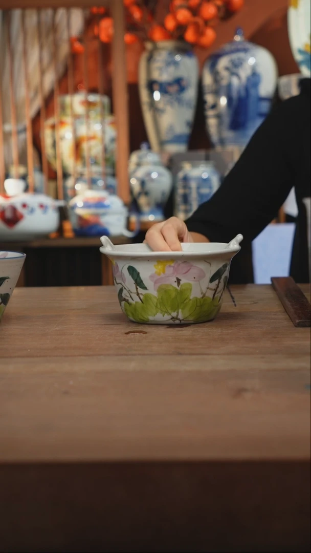 瓷片景德镇设计师釉下手绘陶瓷餐具