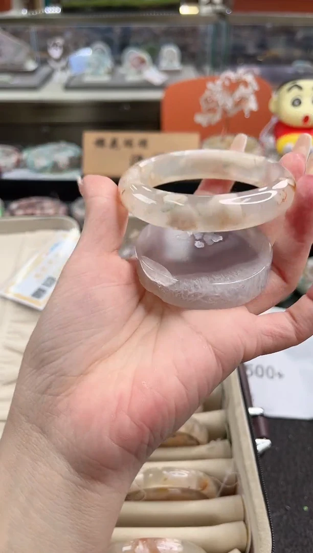 未镶嵌手镯石英质玉57圈口（赠品镯心）601