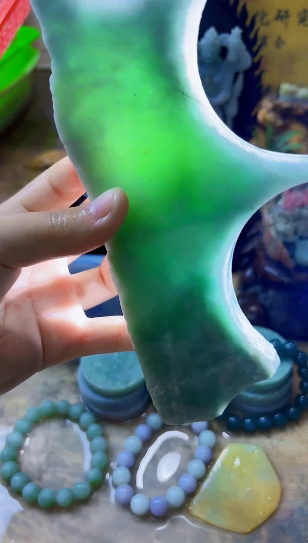 未镶嵌挂件翡翠A货小璀4785