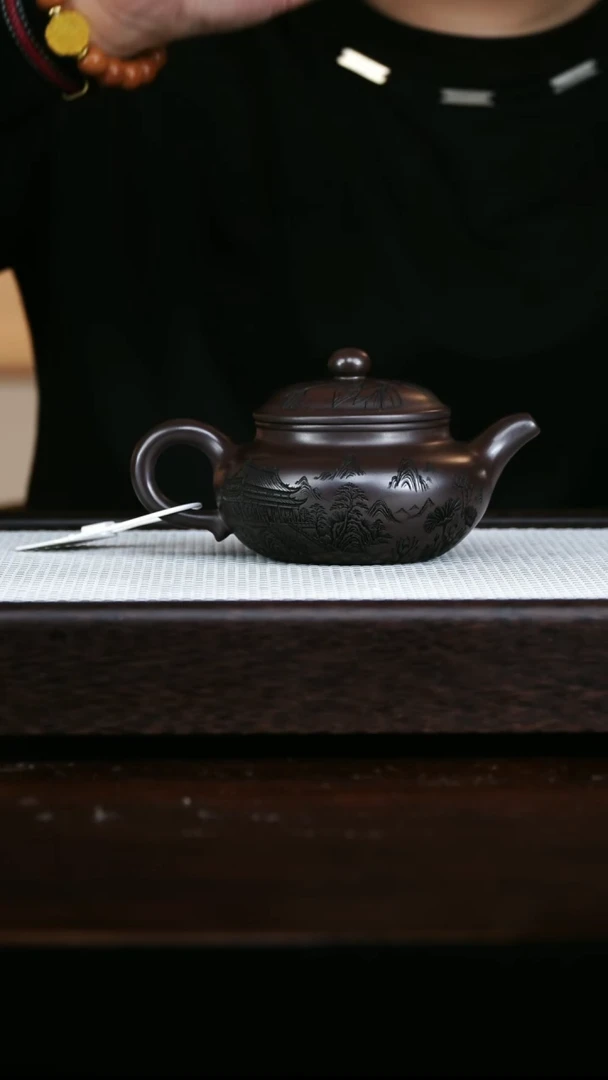 茶杯紫砂紫龙血仿古300cc