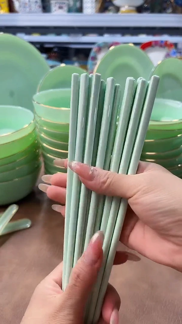玉瓷筷子十双餐具