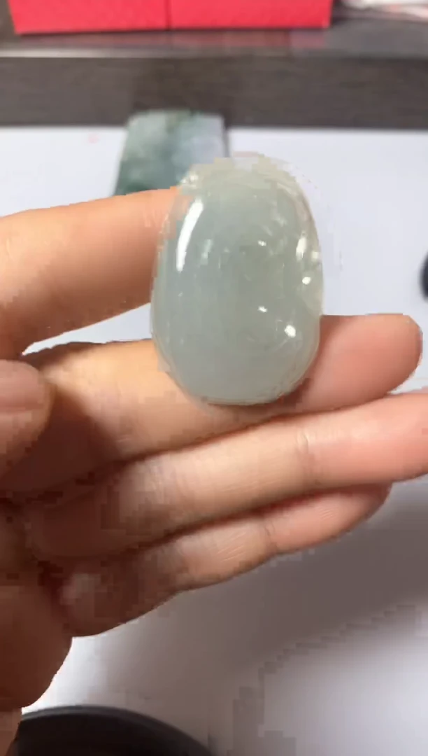 翡翠未镶嵌颈饰翡翠挂件吊坠-25