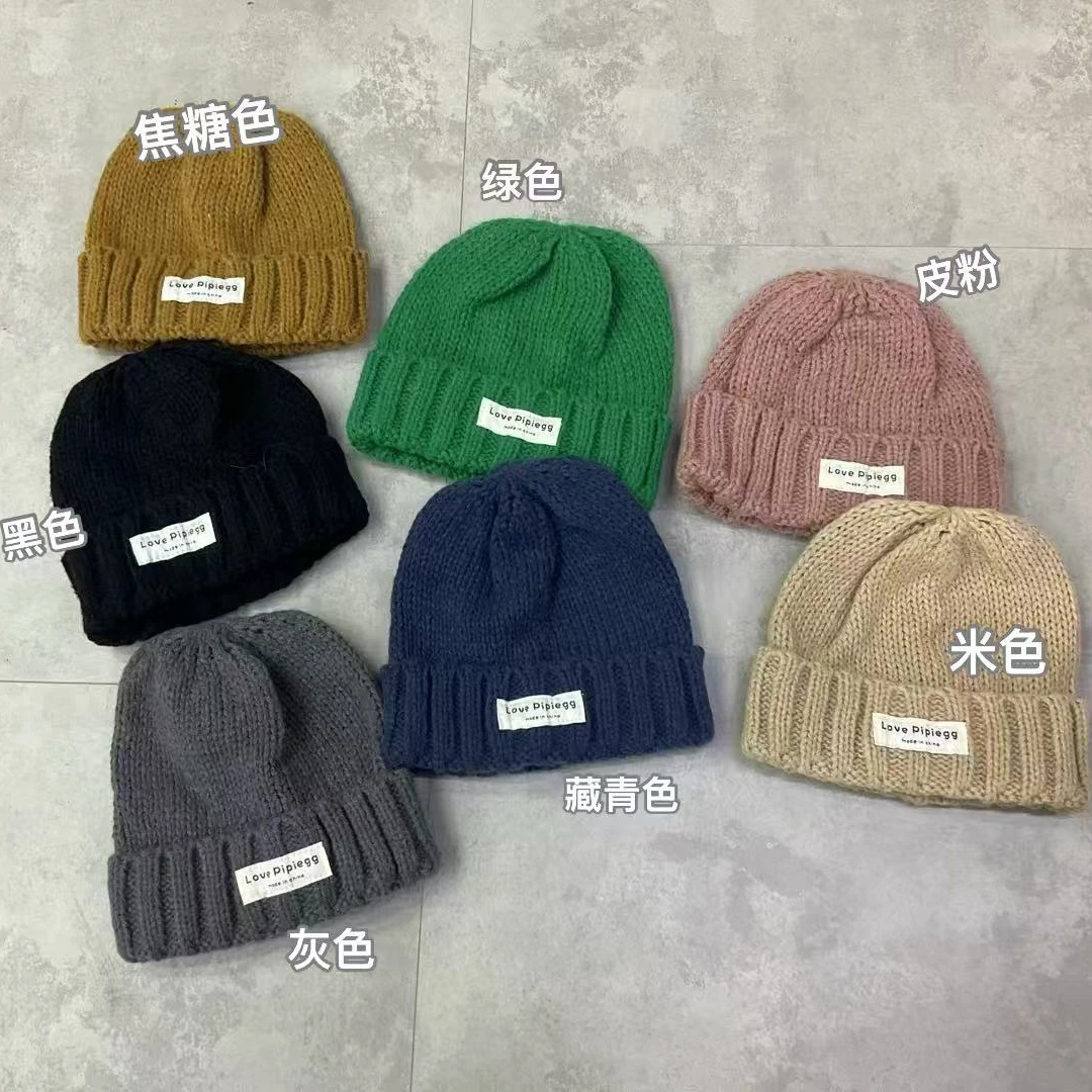 【主播推荐】秋冬季百搭不挑人多巴胺毛线帽M38