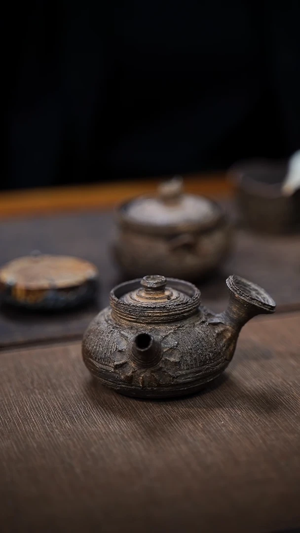 全手工制作  南蛮侧把壶