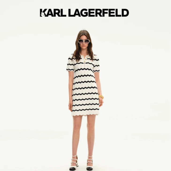 【星线好物】KARLLAGERFELD新款连衣裙老佛爷