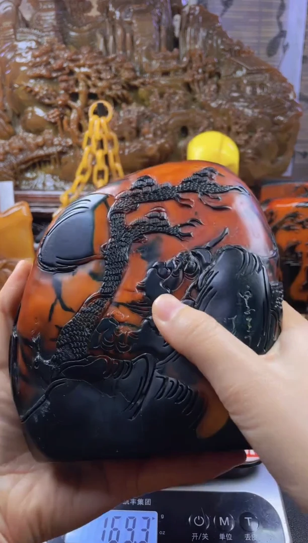 【闪购商品】寿山石印石乌鸦皮随形大摆件