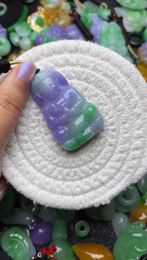 颈饰未镶嵌翡翠缅甸翡翠吊坠