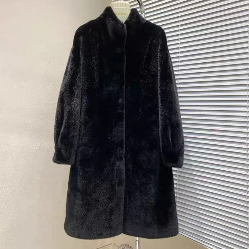 长款绒绒大衣100款