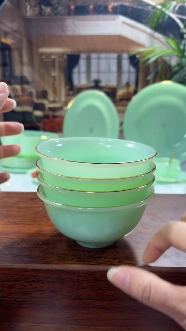 【闪购商品】...4.5英寸玉瓷碗4个口径11.5厘米