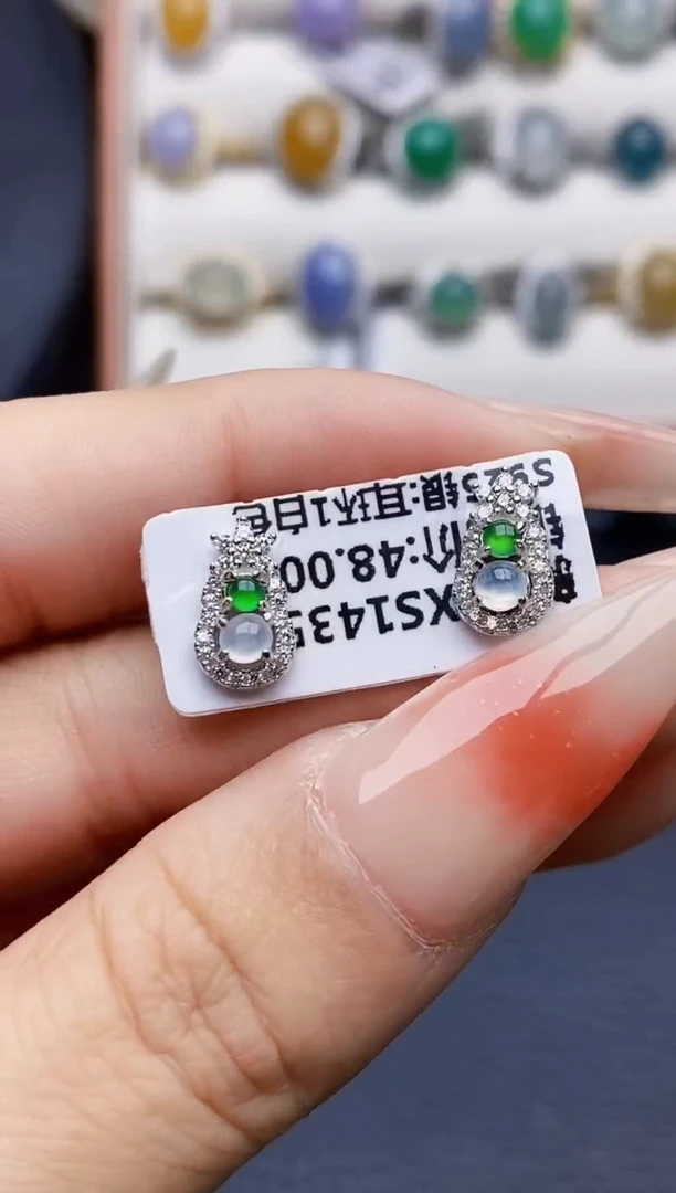 银S925镶嵌戒指翡翠2610