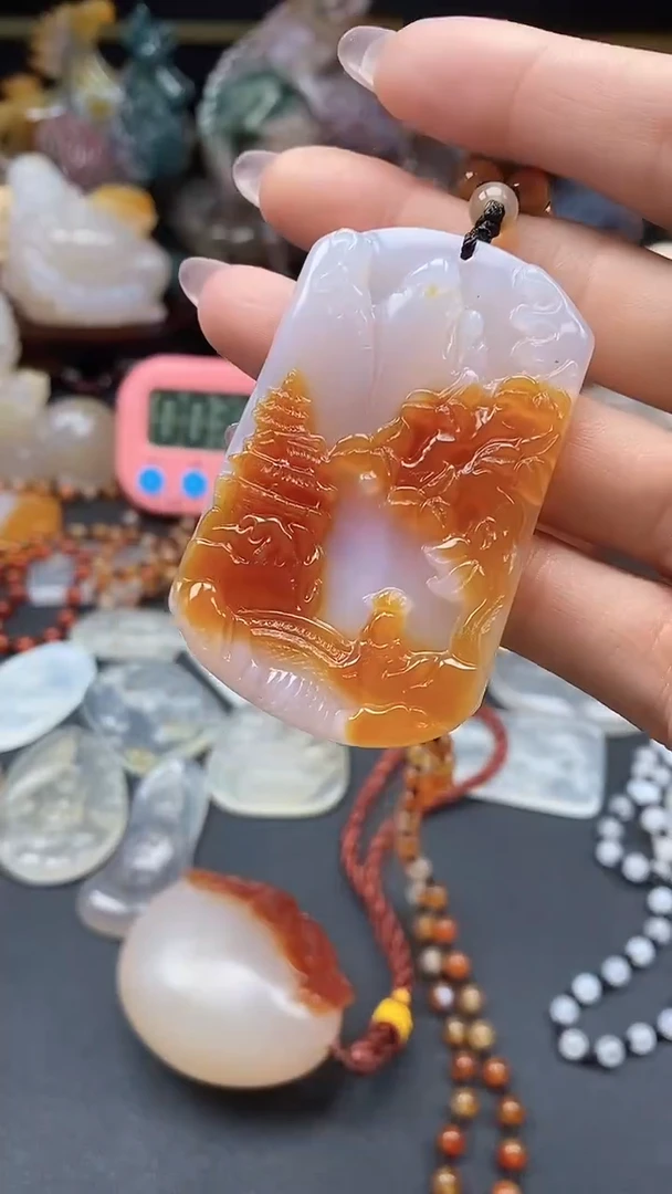 【闪购商品】玛瑙/玉髓颈饰未镶嵌dd