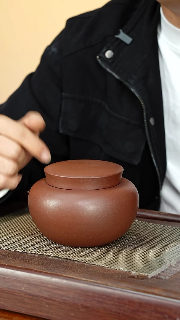 宜兴原矿紫砂茶叶罐