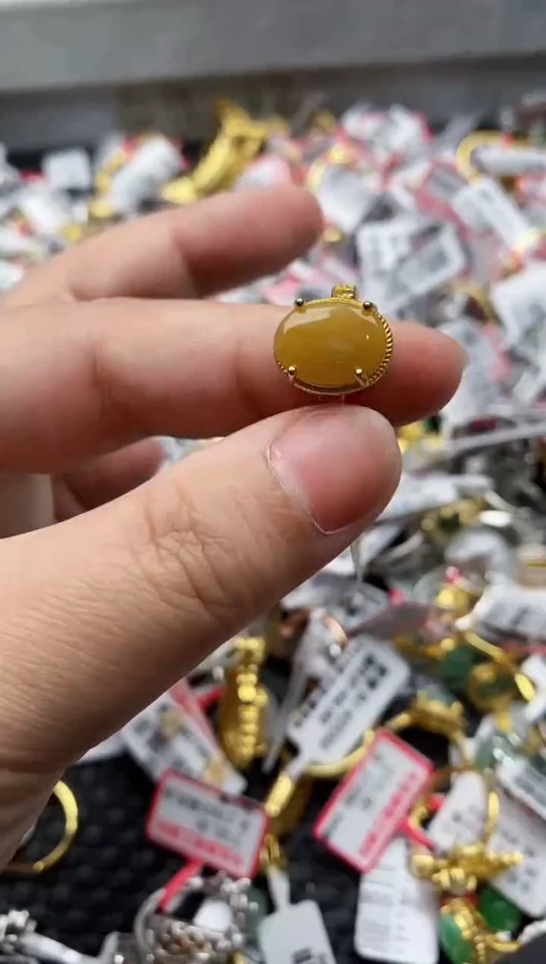 【闪购商品】翡翠戒指银S925镶嵌22222---4