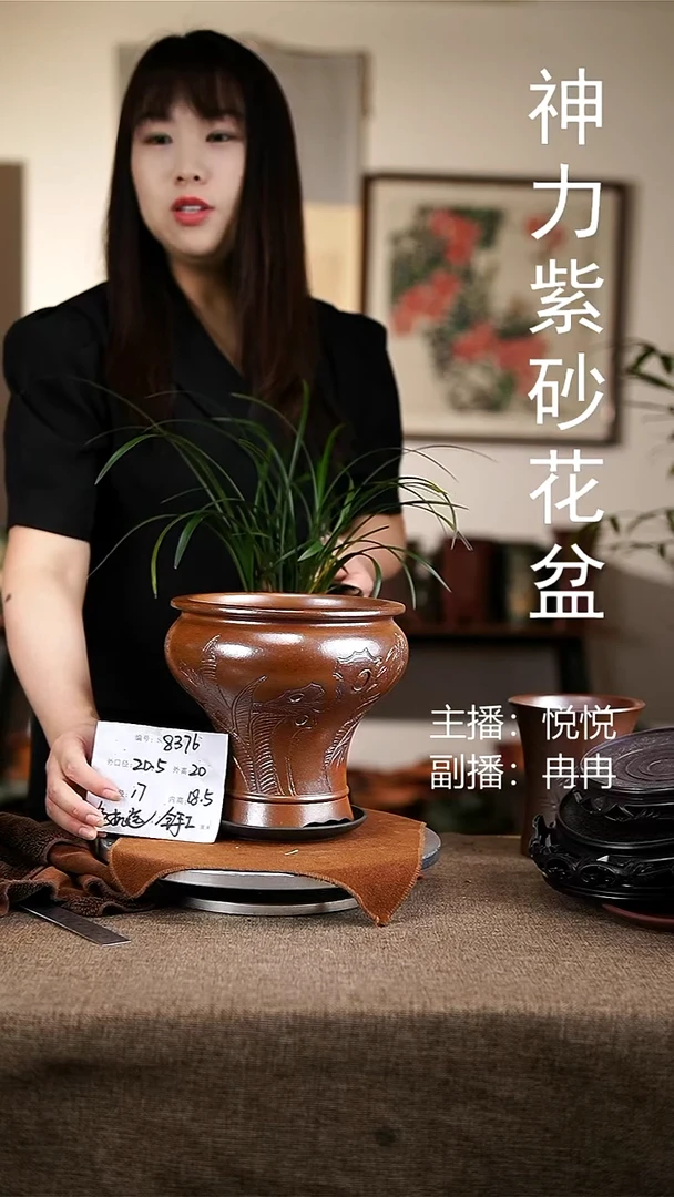 紫砂花盆紫砂花盆8376+z