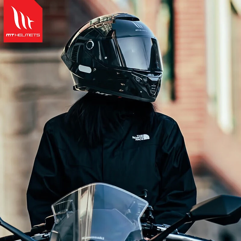 西班牙MT头盔雷神4全盔摩托车男女大尾翼赛机车个性安全骑行四季