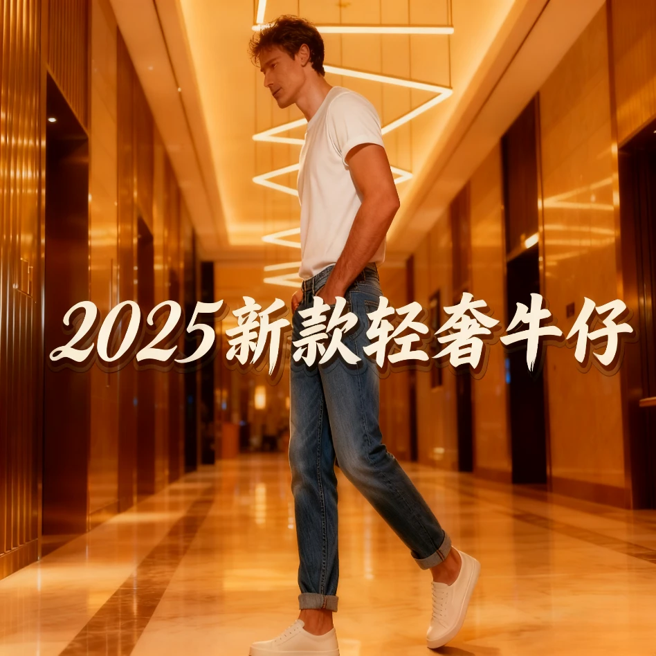 直筒【6673】2025年新款轻奢欧奢高端牛仔裤