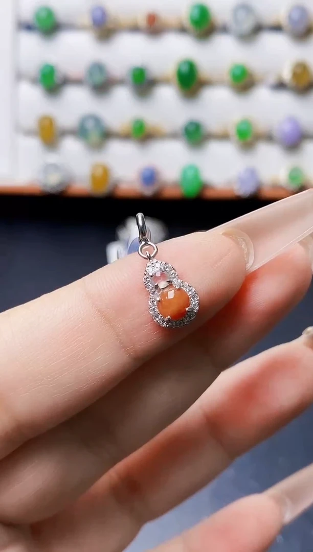 银S925镶嵌戒指翡翠1495