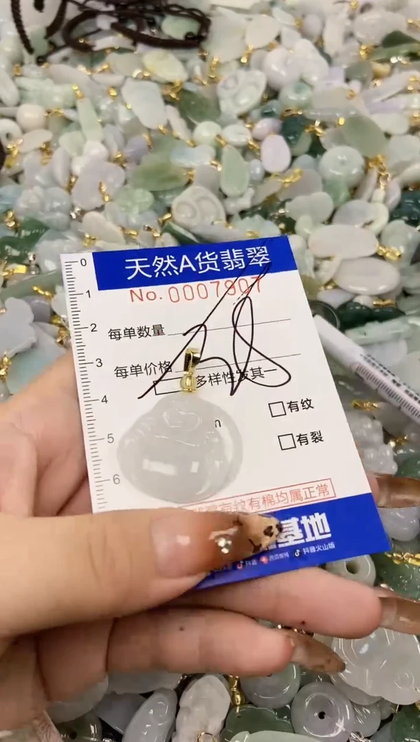 【闪购商品】翡翠颈饰未镶嵌天然A货翡翠