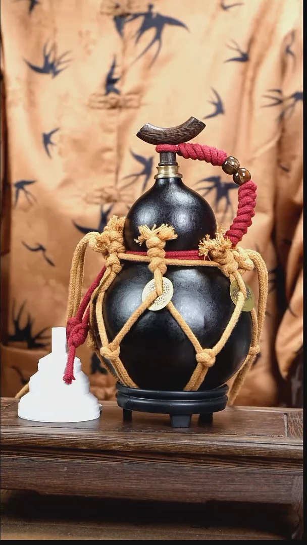 WL056网兜款大漆款酒葫芦（现货现发）