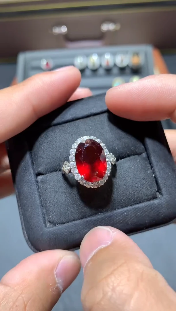 石榴石戒指未镶嵌J79【多样性发其一】