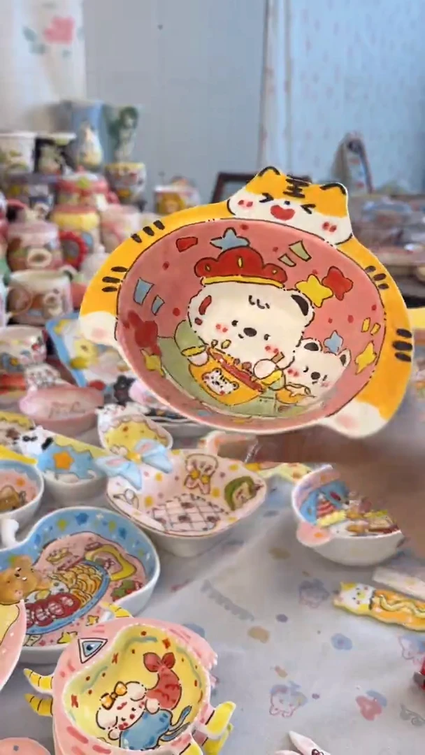 杯子陶景德镇陶瓷手绘微瑕处理