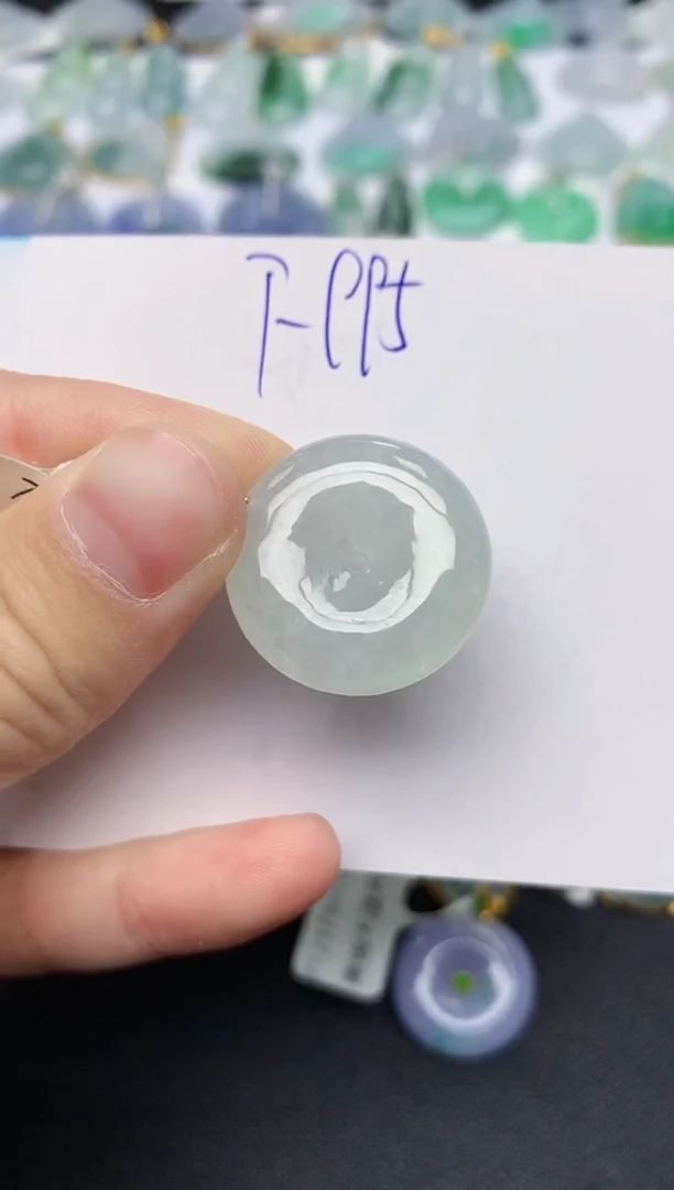 颈饰18K金镶嵌翡翠天然缅甸A货翡翠百元以上9元证书费自理