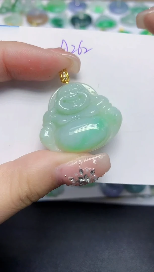 颈饰未镶嵌翡翠天然缅甸翡翠A货翡翠百元以上9元证书费自理