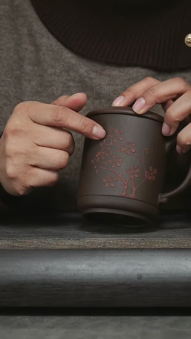 【闪购商品】紫砂茶杯宜兴紫砂盖杯