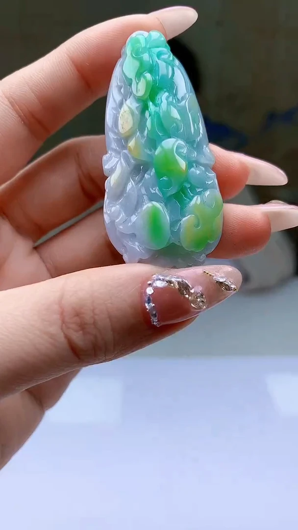 【闪购商品】定制翡翠未镶嵌4902ty-毛货挂件21