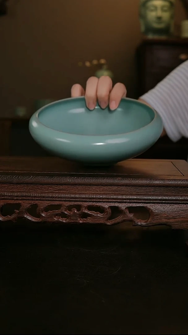摆件仿古手工茶洗