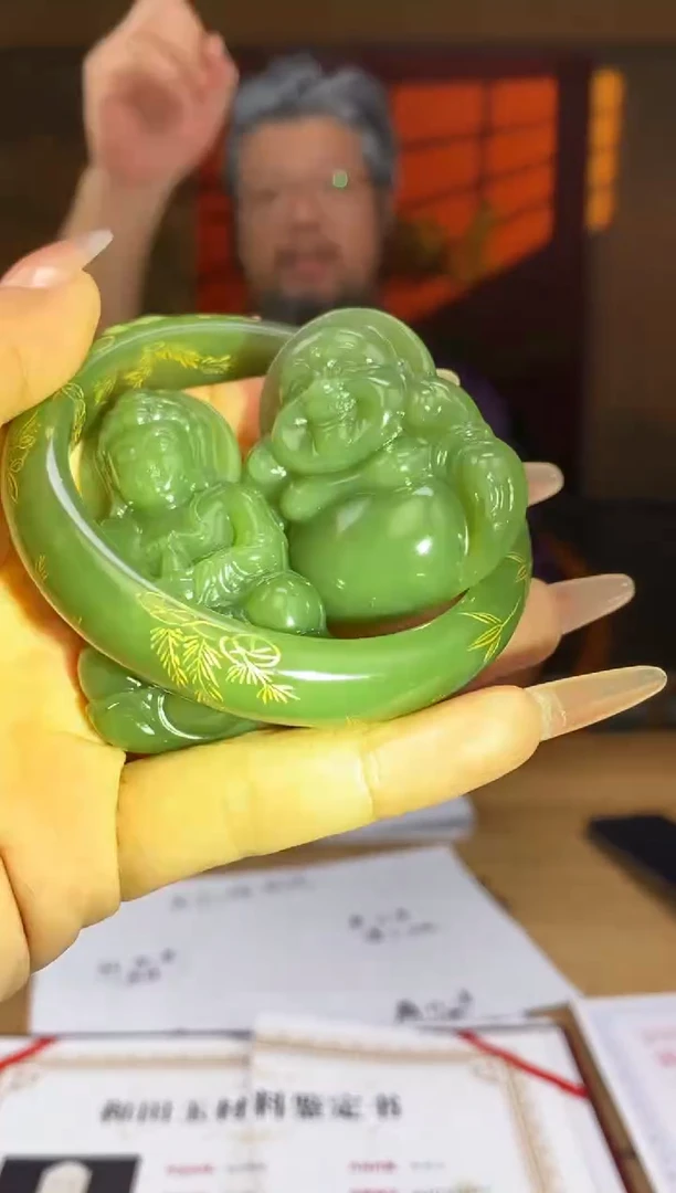 和田玉未镶嵌颈饰A625