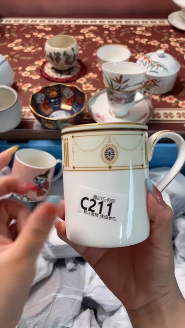 瓷片月***亮瓷器瓷器C211
